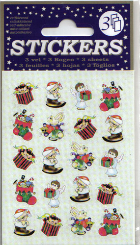 3 Sheets Assorted Christmas Stickers 1